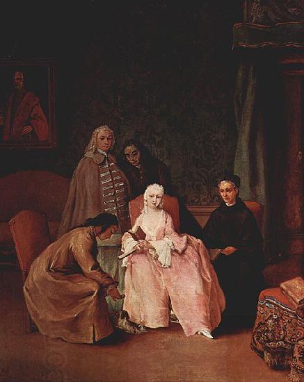 Pietro Longhi Besuch bei einer Dame oil painting picture